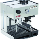 Lelit Anita Kaffeemaschine mit eingebauter Kaffeemühle Edelstahl
