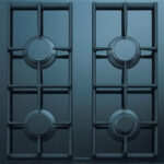 Electrolux GKM4.5GLAS sw Gas-Kochmulde Schwarz