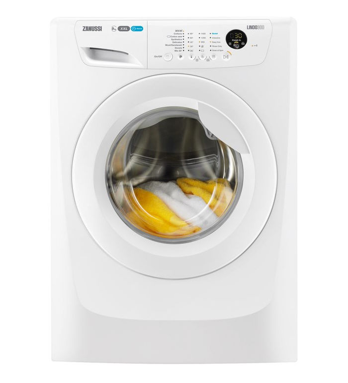IP062435.jpg Zanussi ZWF1430 Waschmaschine links – Bild 1