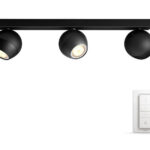 Philips hue Buckram inkl. Dimmschalter schwarz Spot