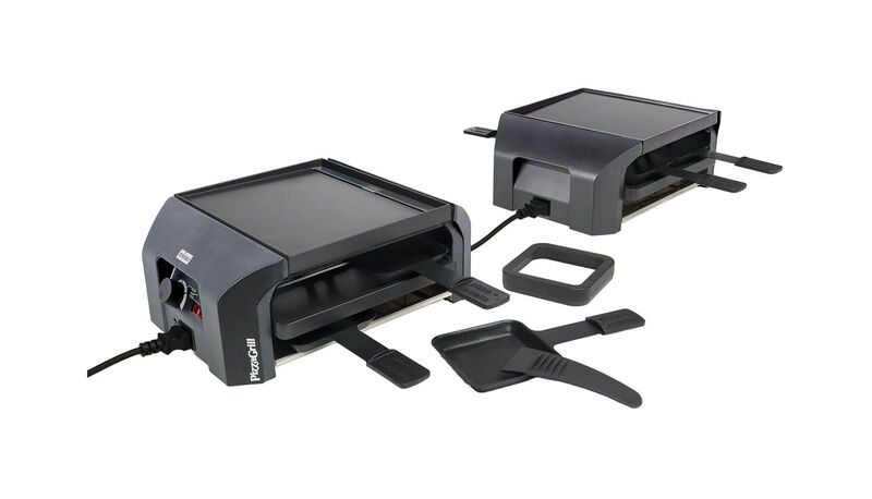 IP093673bak-1.jpg Stöckli four4 PizzaGrill Set Raclettegrill Anthrazit – Bild 1