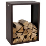 Nouvel Nova 80 Kaminholzregal Stahl Rost-Look