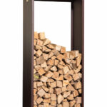 Nouvel Nova 120 Kaminholzregal Stahl Rost-Look