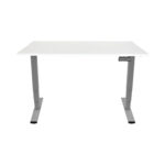 Contini höhenverstellbarer Bürotisch 1.6x0.8m weiss