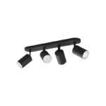 Philips Hue White & Col, Amb, Fugato Spot 4 flg, schwarz 4 x 350lm