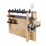 Nouvel Cross Raclette-Bar 51-teilig holz braun