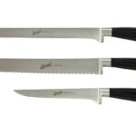 Berkel Elegance Schwarz - Set mit 3 Schinken Messer
