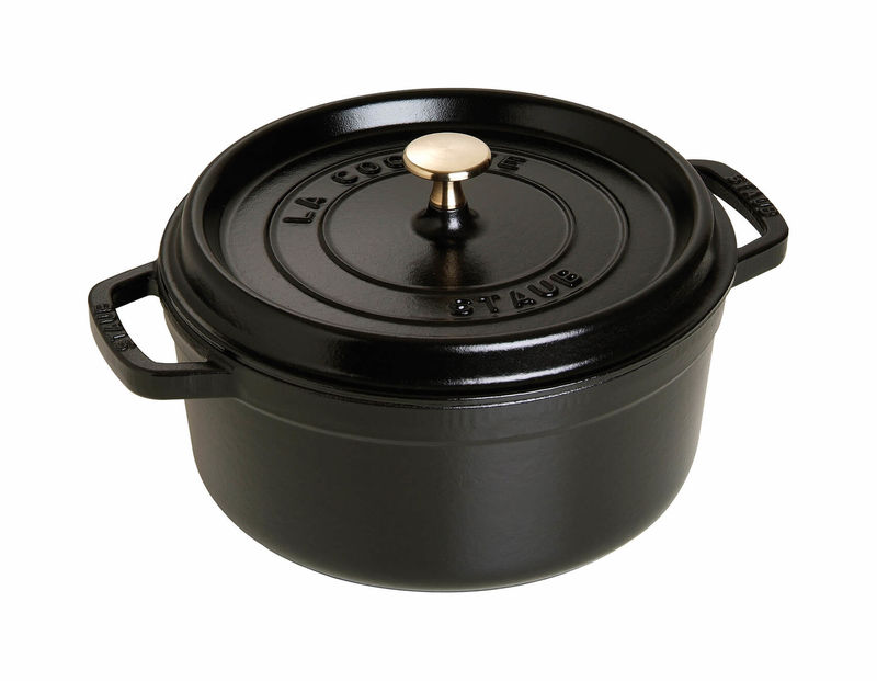 IP339058-1.jpg Staub Cocotte 28 cm Gusseisen schwarz – Bild 1