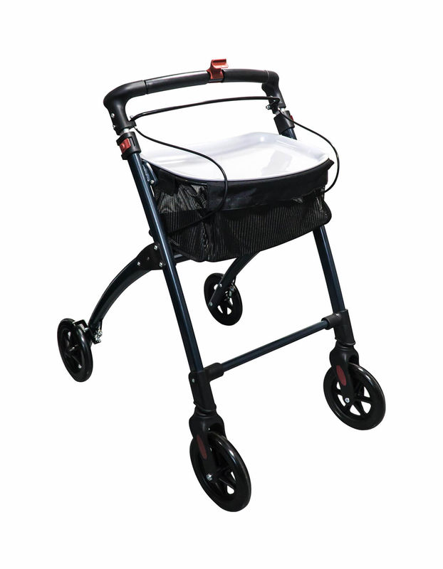 IP340002-1.jpg Ridder Pit Wohnraum Rollator Aluminium dunkelgrau – Bild 1