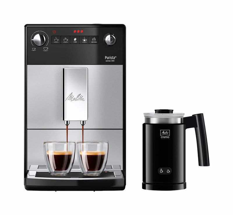 IP345671-1.jpg Melitta Purista Series 300 Kaffeemaschine mit Cremio Milchaufschäumer – Bild 1