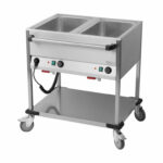 Bartscher 2 x GN 1/1-200mm Bain-Marie-Wagen lang