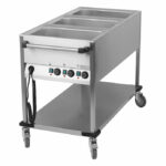 Bartscher 3 x GN 1/1-200mm Bain-Marie-Wagen kurz