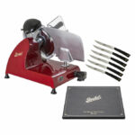 Berkel Red Line 250 Schneidemaschine Rot mit Elegance Steakmesser Set
