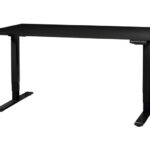 Contini höhenverstellbarer Bürotisch 1.8x0.8m schwarz/Gestell schwarz