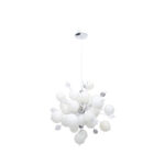 Näve Explosion Pendelleuchte Weiss 65 cm