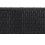 Schou Kissenbox SIEGER Rädern/PP/Rattan Schwarz