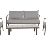 Schou Gartenlounge Olga 4 teilig Dusty Walnuss