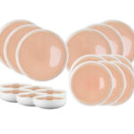 Björn Oxygen Essentials Service Geschirr Set 18 tlg. Rosa