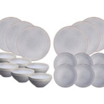 Björn Stone Essentials Service Geschirr Set 18 tlg. Grau