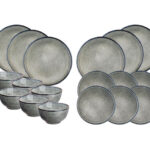 Björn Zen Essentials Service Geschirr Set 18 tlg. Grau