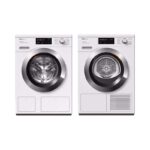 Miele Waschmaschine WEJ 800-85 CH rechts + Tumbler TEL 700-85 CH links