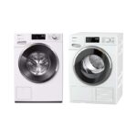 Miele Waschmaschine WWE 300-80 CH rechts + Tumbler TWH 700-80 CH links